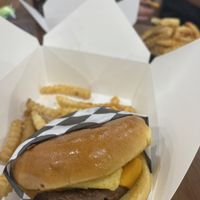 Brunch Burger  at V-Grits and Chimera Brewing in Louisville