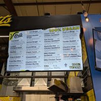 Menu at V-Grits and Chimera Brewing in Louisville