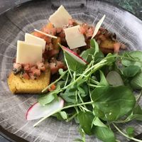 Bruschetta  at Veganapati in Lisbon