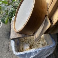 Part of the process   at Iriyama Tofu Shop in Kyoto