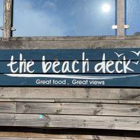 Signage at The Beach Deck in Eastbourne