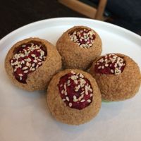 Ahi “tuna” crisps at Ramen Hood - Pop up in New York City