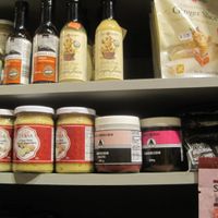 Great ginger selection along with liquid smoke, umeboshi and tamarind paste at La Carotte Joyeuse in Quebec
