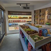 Downstairs, fresh produce and chilled/frozen at Plano D in Funchal