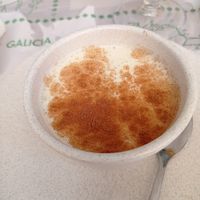 Arroz con leche vegano at Abe & Pau Cafe in Portomarin