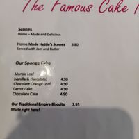 Vegan menu - back at Hettie's Tearoom in Pitlochry