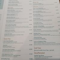 Main menu cont at Hettie's Tearoom in Pitlochry