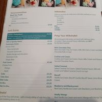 Main menu cont at Hettie's Tearoom in Pitlochry