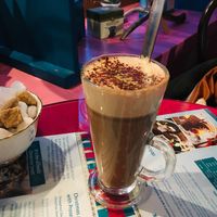 Hot soya chocolate   at Hettie's Tearoom in Pitlochry