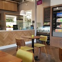 Interior seating area at Organika Kitchen in New Canaan