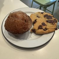 Vegan muffin and cookie   at Matchstick Coffee Roasters in Vancouver