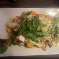 Kokyo wok - Tofu, soy protein, shiitake, mushroom, vegetables 🥦🥕🧅 at Kokyo in Stockholm