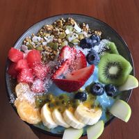 Blue Ocean bowl at Blended Health Bar in Fortitude Valley