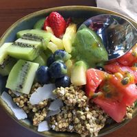 Green bowl  at Blended Health Bar in Fortitude Valley