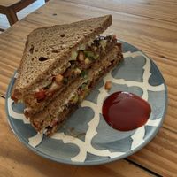 achari sandwich   at Cookie Lady in Rishikesh