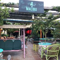 Front view of the bar at Βouyiata B.B.Q. Malibu Bar in Corfu