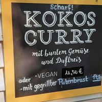 Vegan curry at Waldgaststätte Parkhäusl in Augsburg