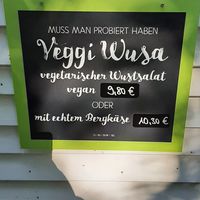 Vegan sausage salad at Waldgaststätte Parkhäusl in Augsburg