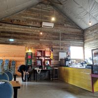 Nice tall ceilings and fun decor! at Havarí in Djupivogur