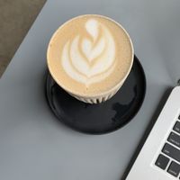 Oat milk latte  at 92 Degrees Coffee in Liverpool