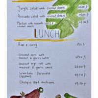 Menu at Welle Gedara Homestay & Cooking in Weligama