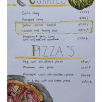 Menu at Welle Gedara Homestay & Cooking in Weligama