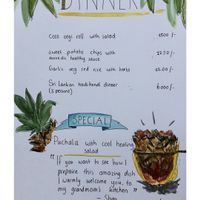 Menu at Welle Gedara Homestay & Cooking in Weligama