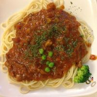 Spaghetti Bolognese at Loving Hut - Huaining in Taipei