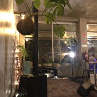 Interior space super cool and chilled at Apuro Vegan Bar in Porto