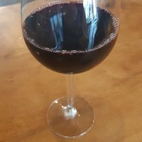 Organic vegan wine, delicious at Apuro Vegan Bar in Porto