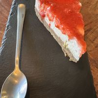 Strawberry cheesecake   at Apuro Vegan Bar in Porto