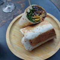 papi burrito (yum) at Apuro Vegan Bar in Porto