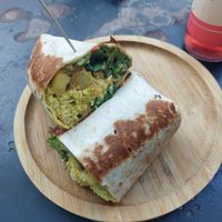lazy burrito (extra yum) at Apuro Vegan Bar in Porto