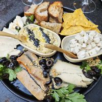Cheese plater at Apuro Vegan Bar in Porto