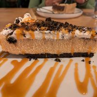 Pumpkin oreo cheesecake at Apuro Vegan Bar in Porto