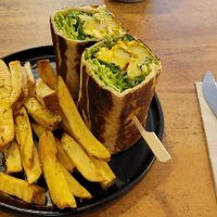 Laxy Burrito at Apuro Vegan Bar in Porto