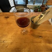 Natural  red wine  at Apuro Vegan Bar in Porto