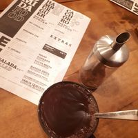 Hot chocolate at Apuro Vegan Bar in Porto