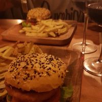 No Chicken Burger! at Apuro Vegan Bar in Porto