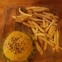 Burger at Apuro Vegan Bar in Porto