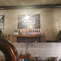 The bar at Apuro Vegan Bar in Porto