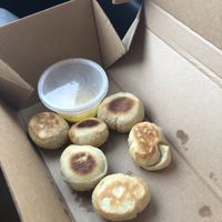 Vegan garlic butter with the dough balls  at Ivy House in Sunderland