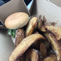 Amazing vegan burger  at Ivy House in Sunderland