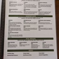 Vegan pizza, tofu sandwich, and veggie sandwich can be made vegan with cheese substitution. Note: pita bread and black bean burger are NOT vegan at Barley's Taproom & Pizzeria in Spindale