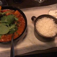 Vegan curry at Sherlock's in Uppsala