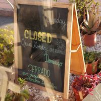 Sign at El Nido Veggie Friendly in Mojacar