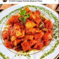 & husband had the Goulash 😋💕 at El Nido Veggie Friendly in Mojacar