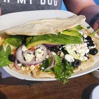 Mediterranean pita at Joe Vinny & Bronsons Bohemian Cafe in El Paso