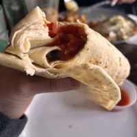 Vegetarian burrito  at Joe Vinny & Bronsons Bohemian Cafe in El Paso
