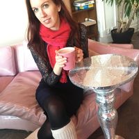 Vegan hot chocolate 💖 at Glam Doll Donuts - Northeast in Minneapolis